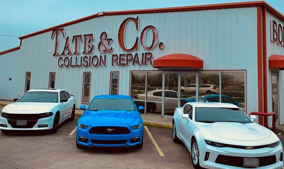 Photo of Front Shop of Tate And Co. Collision with 3 cars in front. Photo of Front Shop of Tate And Co. Collision with 3 cars in front.
